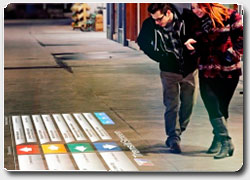 Бизнес идея №4893. Инновационное информационное табло – виртуальная проекция на тротуаре