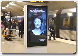 Рекламная идея №4688. Интерактивный билборд с рекламой косметических средств для волос