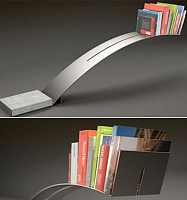 Необычный дизайн книжной полки